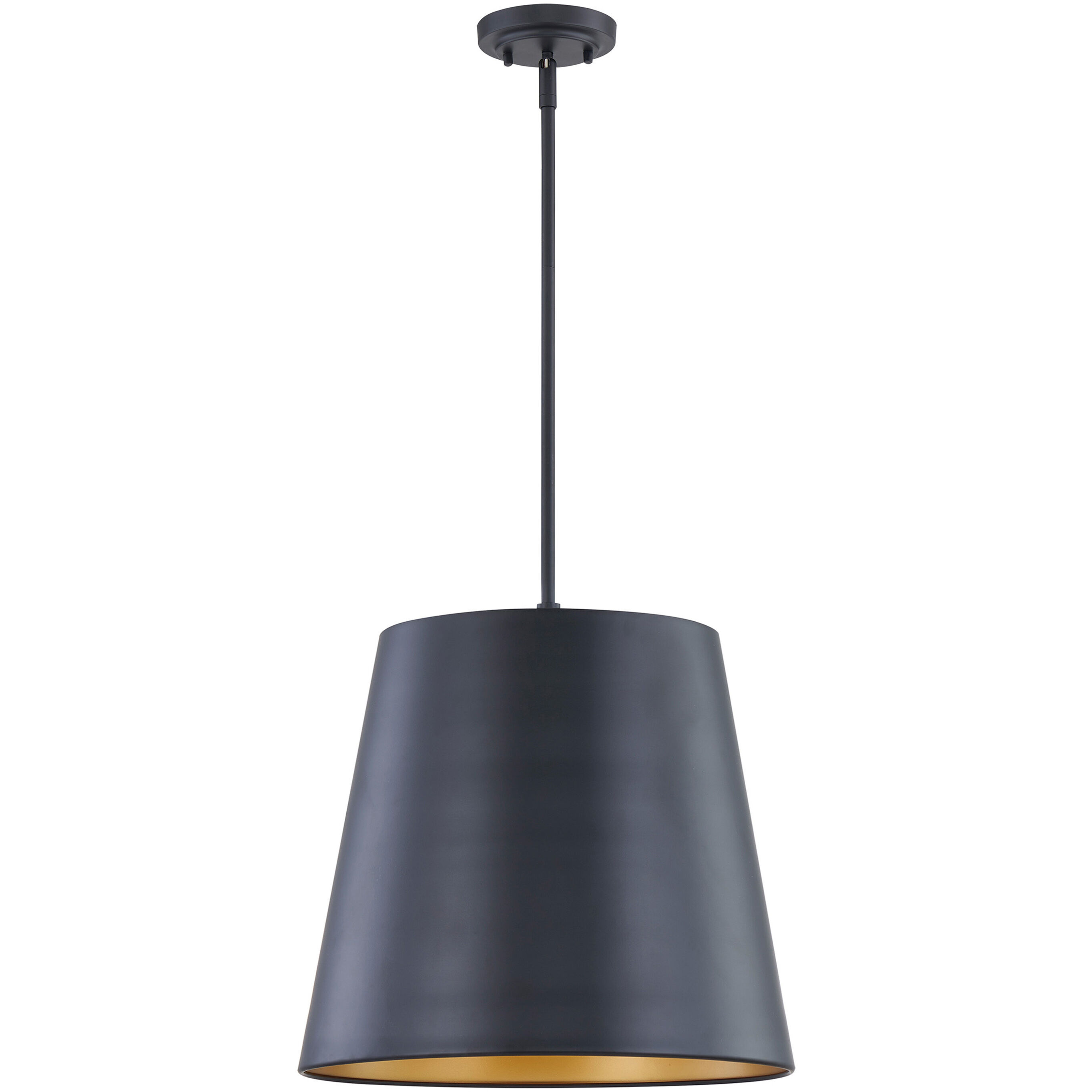 Allson 3 Light 16 inch Matte Black Pendant Ceiling Light
